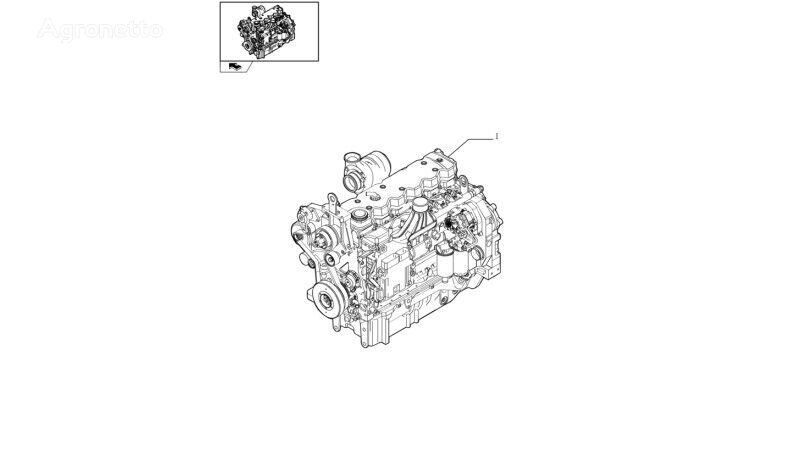 двигатель 87516256 для трактора колесного New Holland T6090